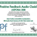 Positive Feedback Online Audio Oasis Award Ayon Lumenwhite BBS USA Tube Audio