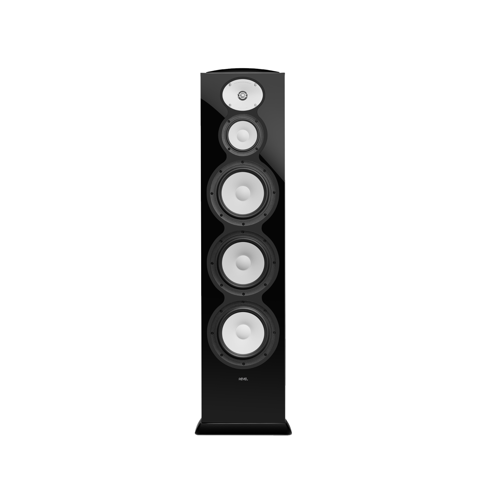 Revel PerformaBe F328Be Floorstanding Loudspeaker Front Bare - Black Gloss Revel PerformaBe F328Be Floorstanding Loudspeaker Front Bare - Black Gloss