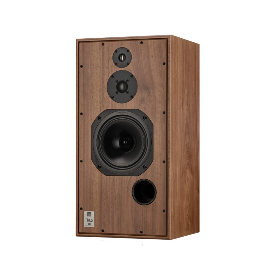 Harbeth SHL5 plus XD2 Front Angle Walnut