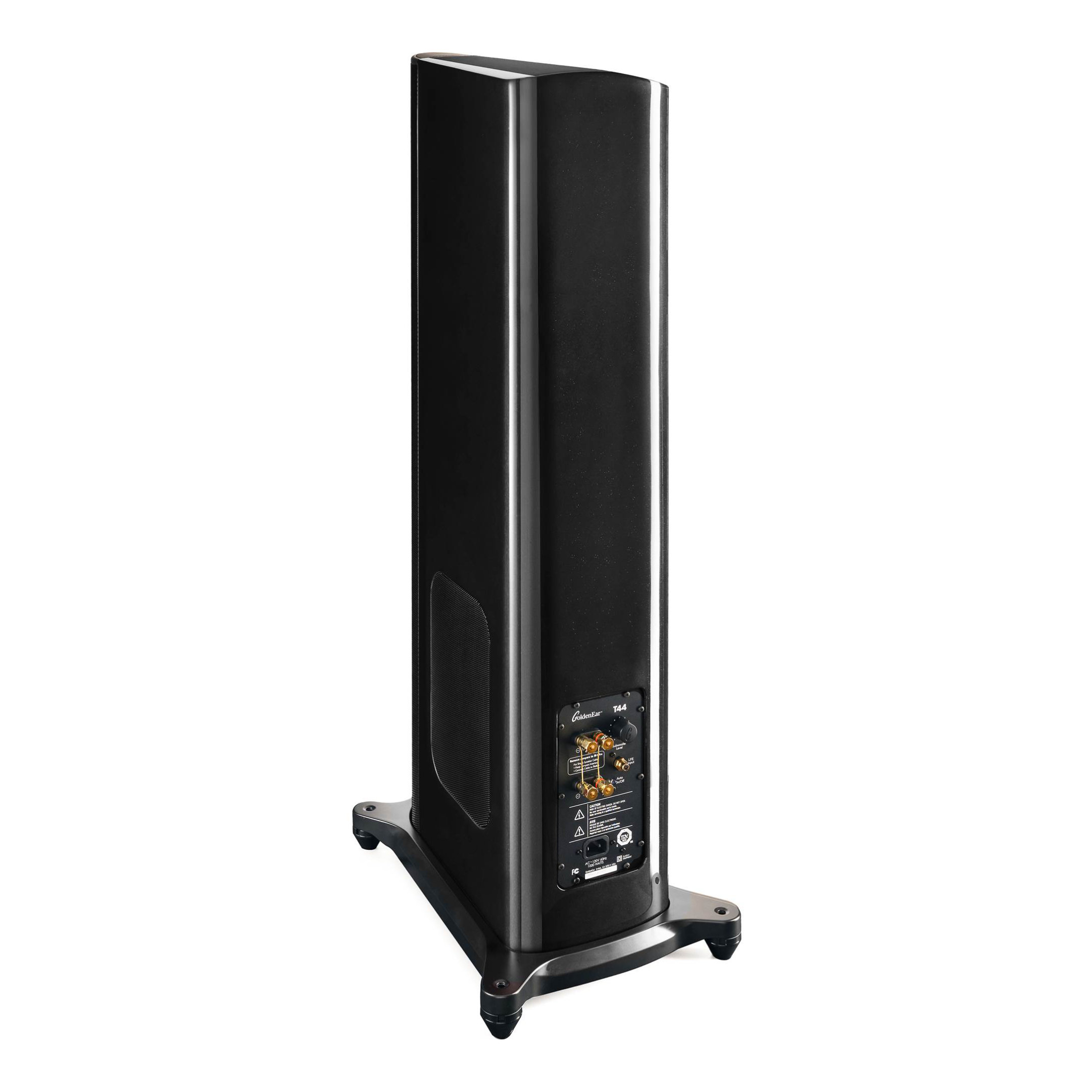 GoldenEar T44 Tower Loudspeaker Black - Rear Angle