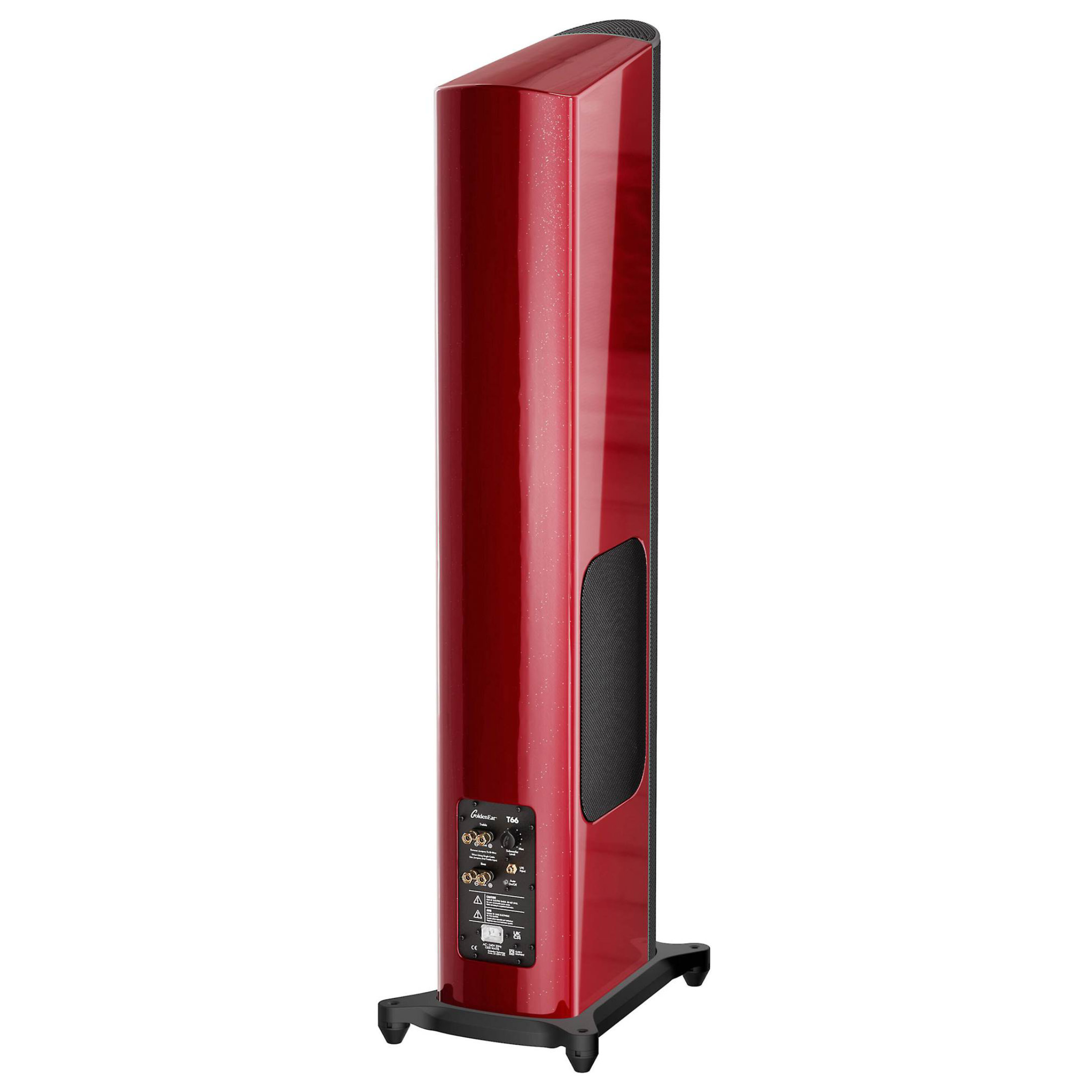 GoldenEar T66 Tower Loudspeaker Santa Barbara Red - Rear Angle GoldenEar T66 Tower Loudspeaker Santa Barbara Red - Rear Angle