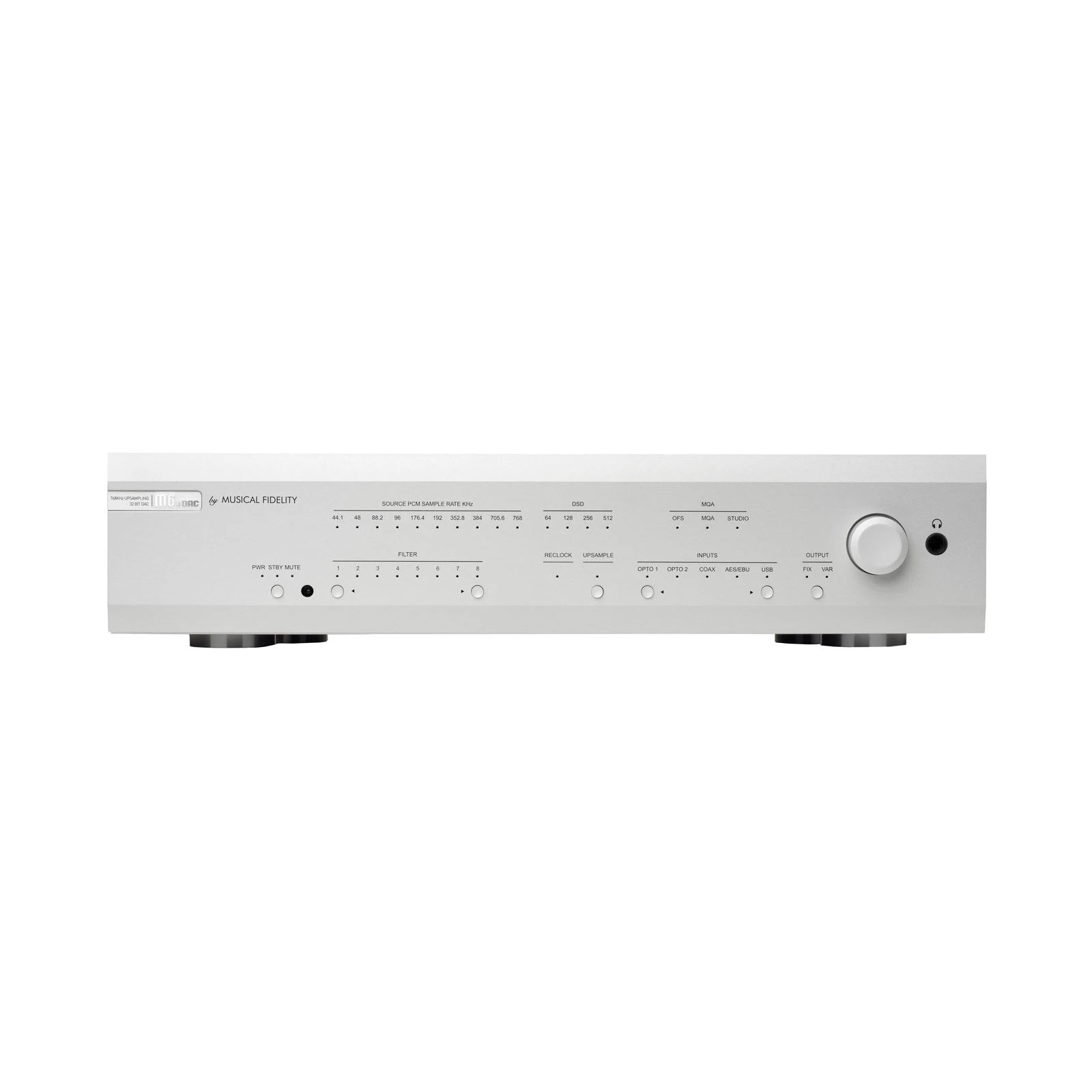 Musical Fidelity M6x DAC Silver front