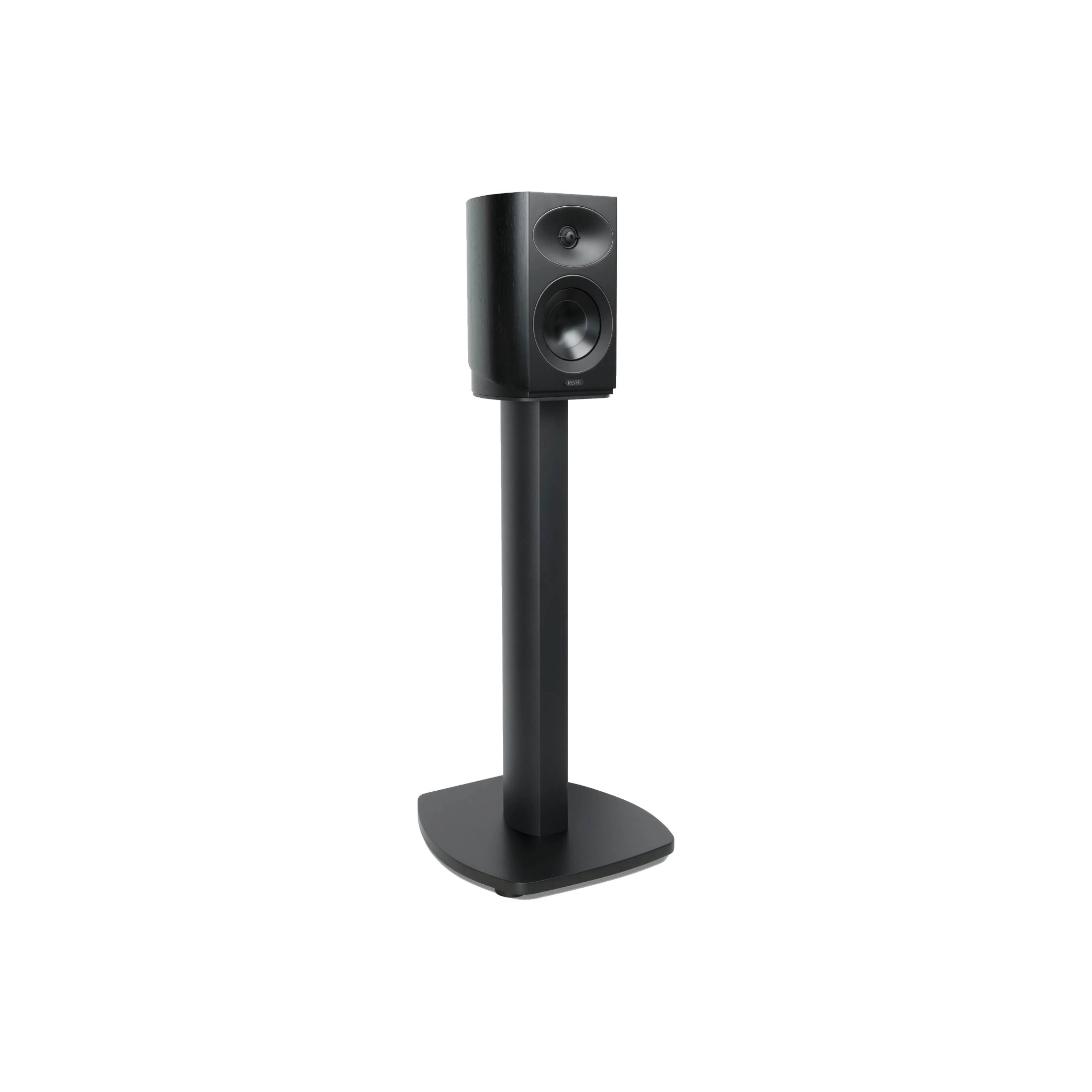 Revel Performa4 M145 - Black on Optional MFS4 Speaker Stands