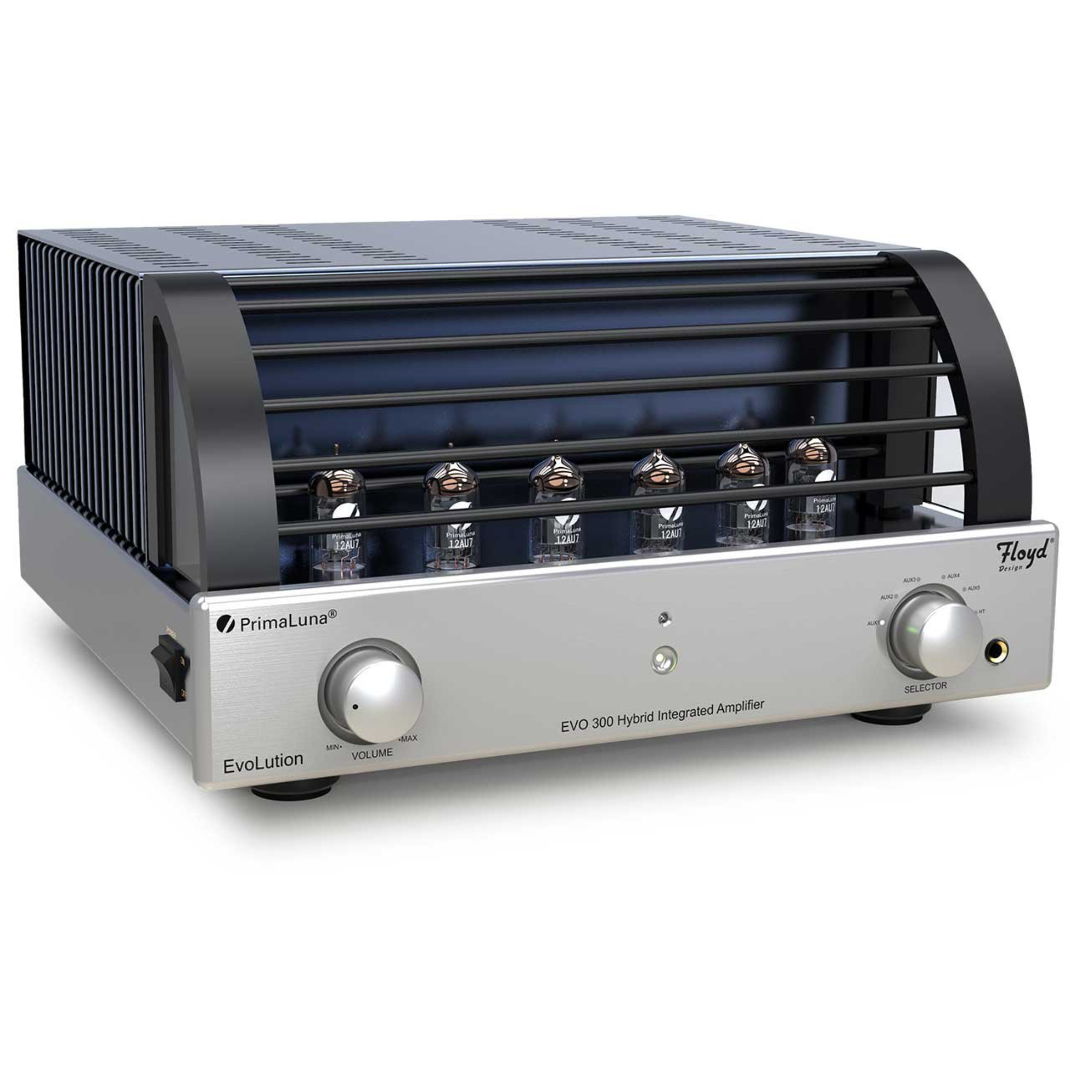 PrimaLuna_EVO 300 Hybrid Integrated Amplifier - Silver Cage front right