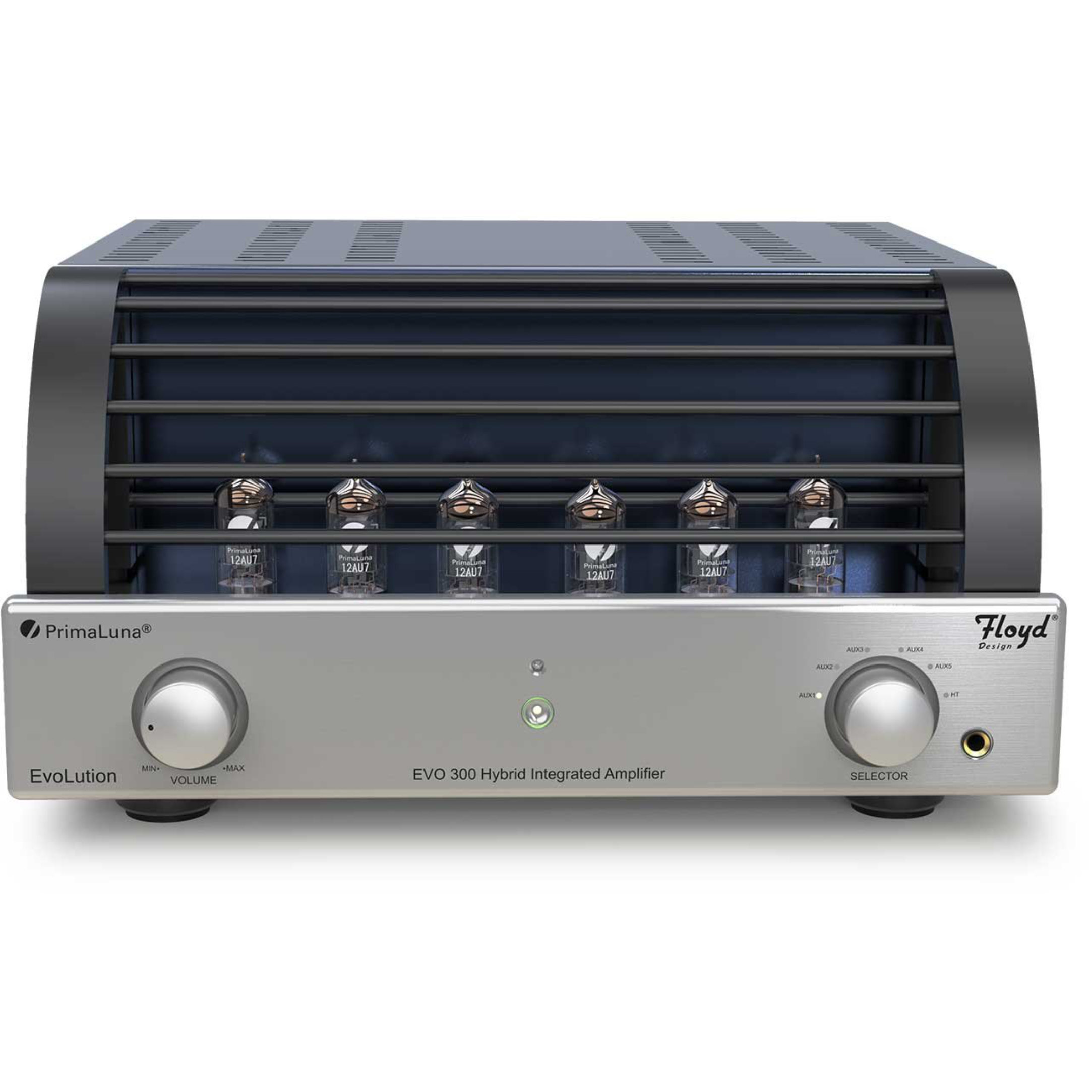 PrimaLuna_EVO 300 Hybrid Integrated Amplifier - Silver Cage front PrimaLuna EVO 300 Hybrid Tube Integrated Amplifier