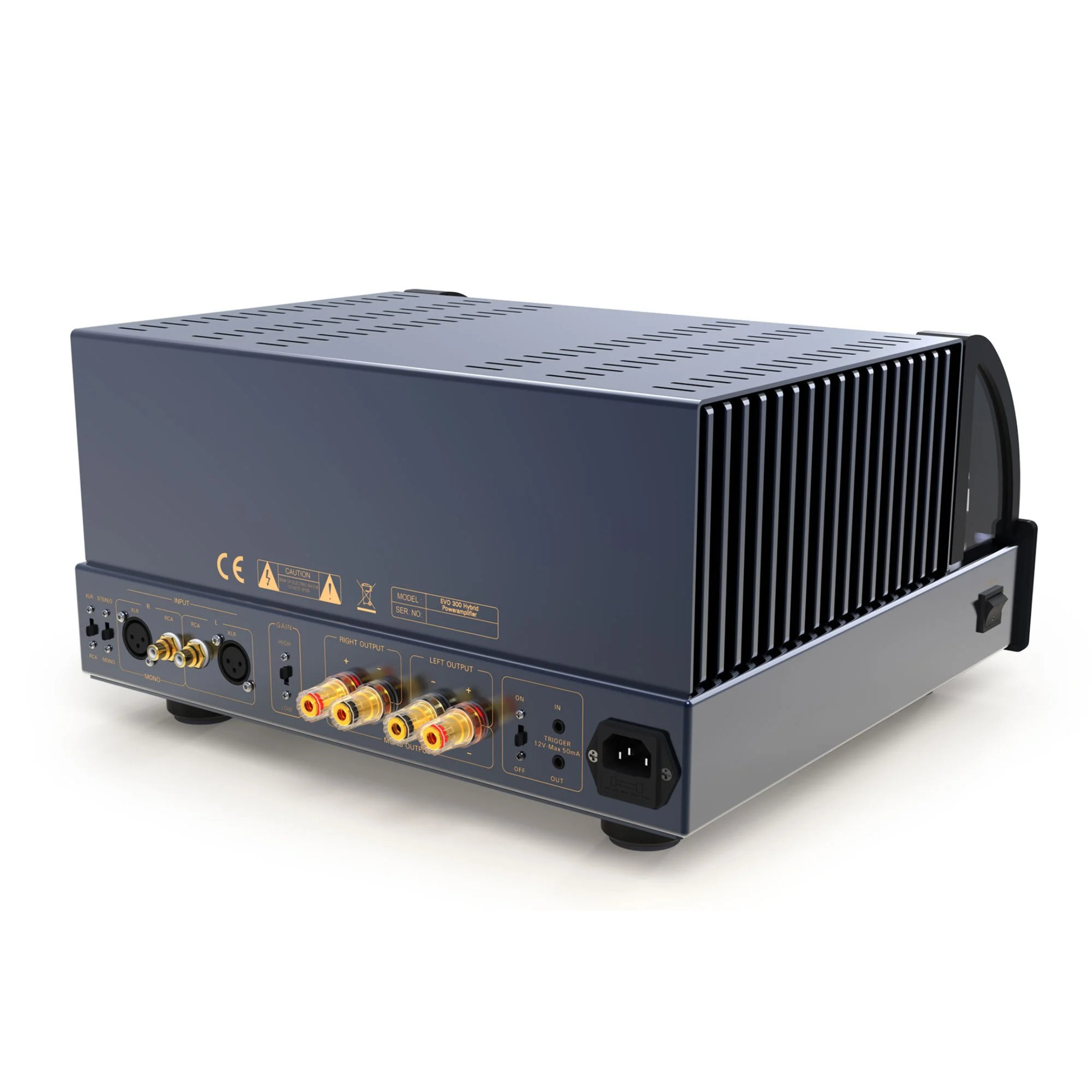 PrimaLuna_EVO 300 Hybrid Power Amplifier - Silver rear right
