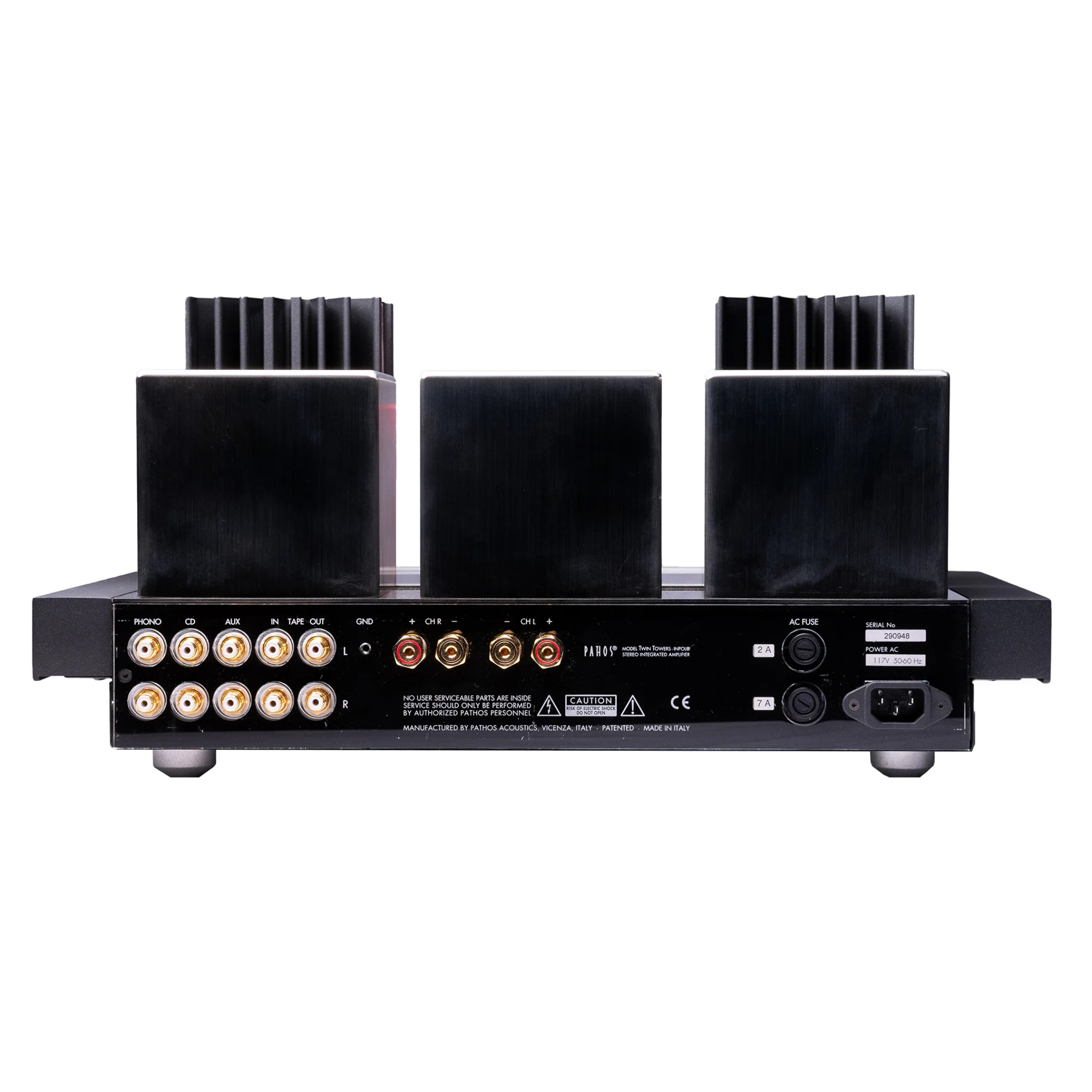Pathos TT Anniversary Pure Class-A Integrated Amplifier Black - rear - web